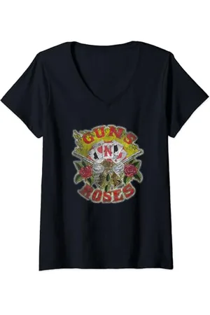 Guns N´Roses Carte ufficiali Maglietta con Collo a V