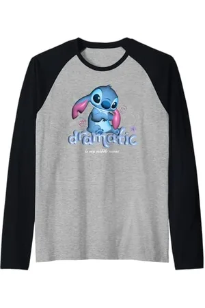 Disney Lilo & Stitch Bubble Pop "Dramatic is My Middle Name" Maglia con Maniche Raglan