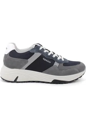 IGI&CO U.Seth, Scarpe con Lacci Uomo, Grafite-Blu, 40 EU