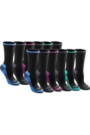 Dickies Dri-Tech Essential Moisture Control Crew Socks, Available in S-XL (6, Pairs) Calzini, (12 Paia), Medium (Pacco Donna