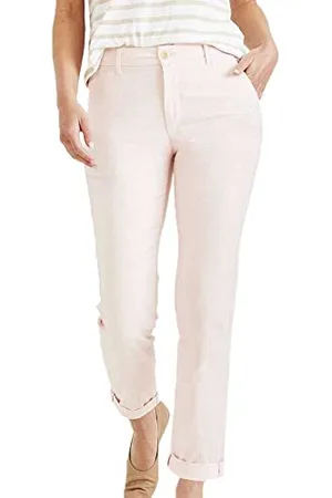 Dockers Weekend Chino Slim Fit, Regular Length, Pantaloni Donna, (Rose Quartz), 26
