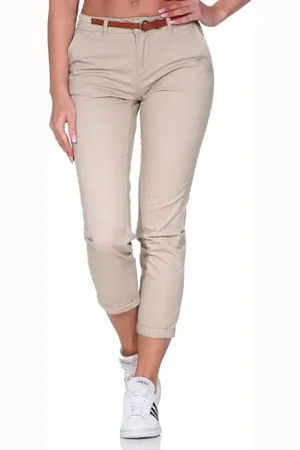ONLY Onlbiana Life Cotton Belt Chino CC Pnt Pantaloni, , 36W x 32L Donna