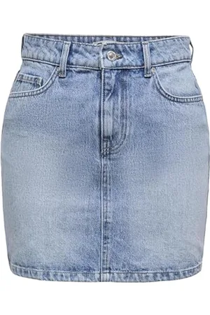 ONLY Gonna Jeans Donna con Bottone e Passanti per Cintura, Design Classico, Colore: , Taglia:S