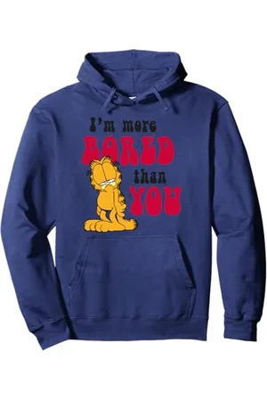 Garfield Sono più annoiato di te Felpa con Cappuccio