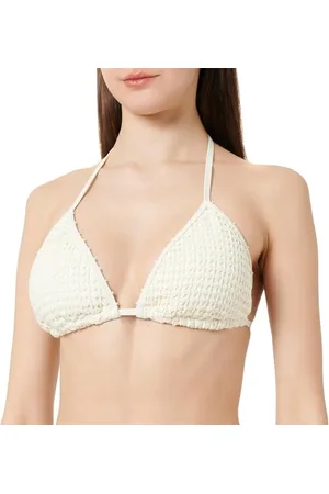 Women secret Top Bikini Triangolare Tenda Avorio Reggiseno, , 100B Donna