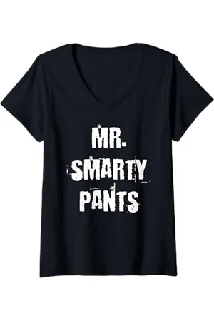 Buy Cool Shirts Donna Mr Smarty Pantaloni Maglietta con Collo a V