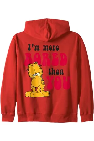 Garfield Sono più annoiato di te Felpa con Cappuccio