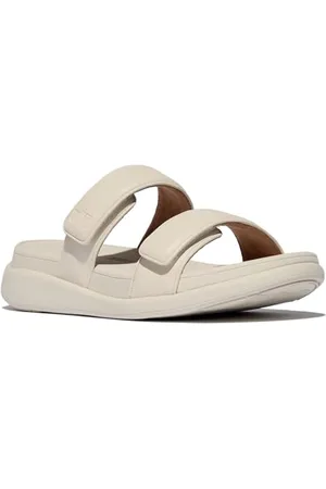 FitFlop F-Mode Go Adjustable Flatform Two-Bar Slides, Sandali a Ciabatta Donna, , 38 EU