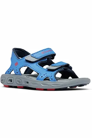 Columbia Youth Techsun Vent Sandali Da Trekking da Unisex - Bambini e ragazzi, Blu (Stormy Blue x Mountain Red), 35 EU