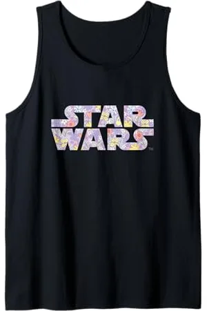 STAR WARS Iconic Spring Flowers Pastel Colors Big Chest Logo Canotta
