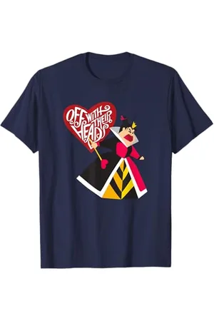 Disney Alice in Wonderland Queen of Hearts Off with Their Heads Maglietta