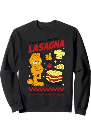 Garfield Gatto con le lasagne Felpa