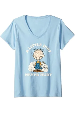 Peanuts Pigpen Little Dirt Never Hurt Maglietta con Collo a V