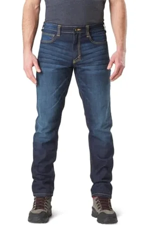 5.11 Tactical 74465 Defender-Flex Slim Jean, Jeans Tattici da Uomo con 7 Tasche, Aderenti, Indaco Lavaggio Scuro, M