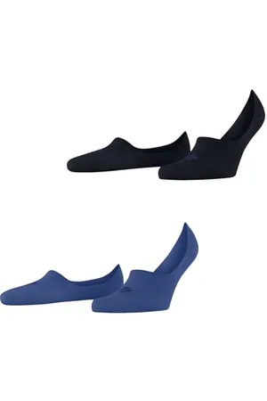 Burlington Everyday Multipack M In cotone invisibili tinta unita confezione di 2 paia, Calzini fantasmini Uomo, , 43-44