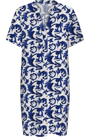 ONLY Onlsusi Life SS V-Neck Tunic Dress Wnn, , M Donna