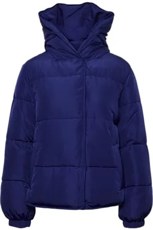 Pieces® Pcnell-Giacca a Vento Trapuntata, Bellwether Blue, L Donna