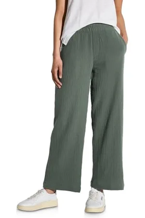 Street one A378684 Pantaloni in Mussola Larga, , 40W x 30L Donna