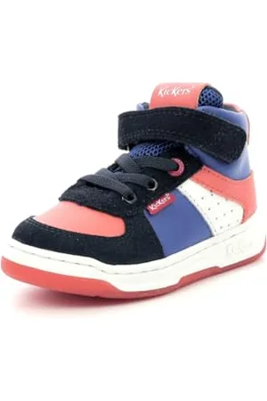 Kickers Kickalien, Scarpe da Ginnastica Unisex-Bambini, Blu (Marine Bleu Orange), 35 EU