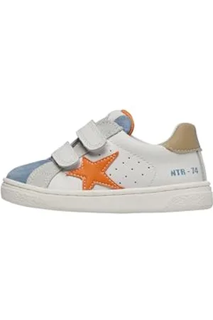 Naturino PINN VL. Suede/Calf -White-Stone, Scarpe da Bambini, 22 EU