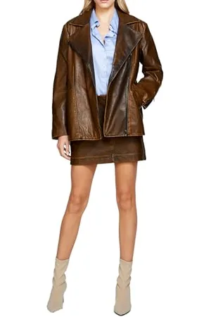 Sisley Jacket 253ZLN02R Giacca di Pelle, , 36 da Donna