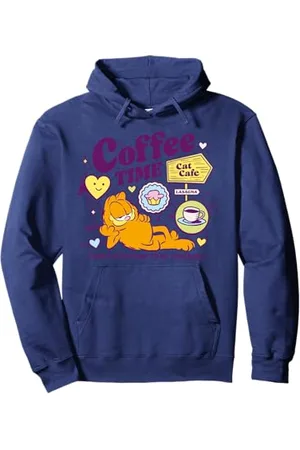 Garfield Gatto del caffè Felpa con Cappuccio