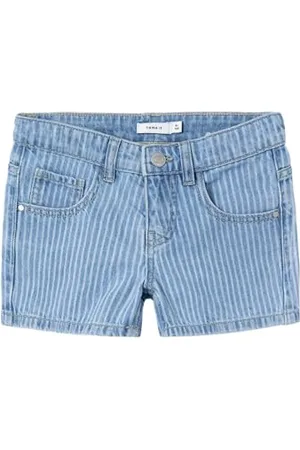 NAME IT Nkfrose Reg DNM 9712-be J-Pantaloncini Jeans, , 134 Bambina