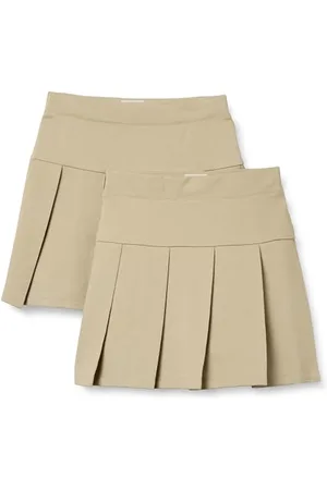 Amazon Gonna Pantalone Plissettata da Uniforme Bambine e Ragazze, Pacco da 2, , 11-12 Anni