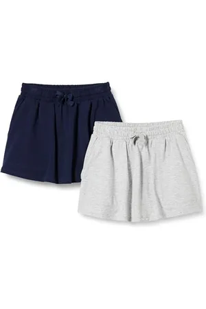 Amazon Gonna-Pantalone con Tasca applicata Bambine e Ragazze, Pacco da 2, , 6-7 Anni