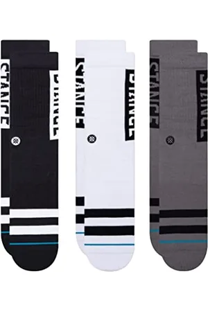 Stance Curren St Crew Calzini, Rosso, Medium