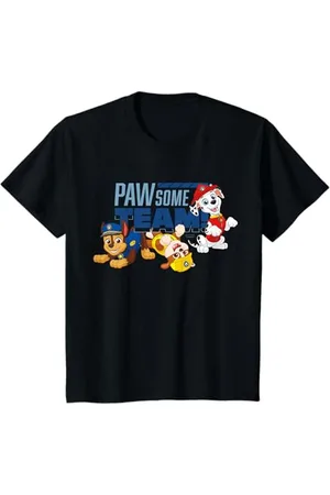 Paw Patrol Bambino - Chase Marshall Rubble Pawsome Team Maglietta