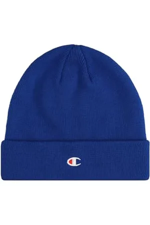 Champion Lifestyle Caps (806065) -Recycled Acrylic Knitted Yarn Embroiedered C-Logo Berretto, (BAI), Taglia Unica Unisex-Adulto