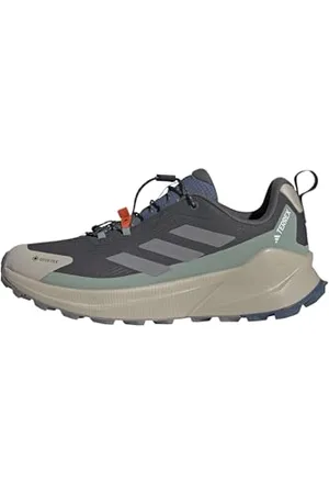 adidas Terrex Trailmaker 2 Gore-Tex Speed Lace Hiking Shoes, Scarpe da Trekking Uomo, Carbon/Grey Three/Silver Green, 45 1/3 EU