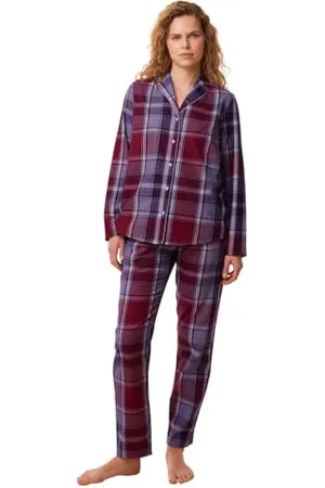 Triumph Donna Boyfriend PW X Checks, Red - Dark Combination, 46