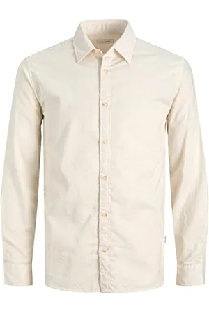 JACK & JONES Jjslub Shirt LS Maglietta, , M Uomo