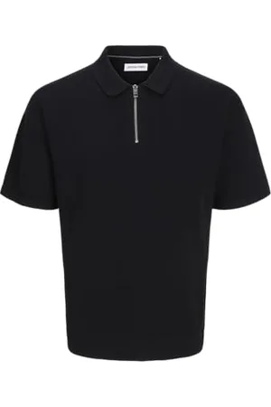 JACK & JONES Knit Jjtroy-Polo con Zip, , M Uomo