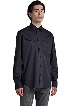 G-Star Uomo Slant Pocket Slim Shirt, (salute htr D21087-C965-D422), XL