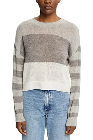 ESPRIT 082ee1i309 Maglione, 043/Grigio Chiaro 4, M Donna