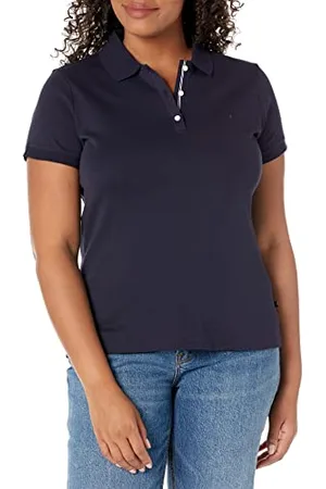 Nautica Polo 100% Cotone Traspirante a Maniche Corte a 3 Bottoni, , XX-Large Donna