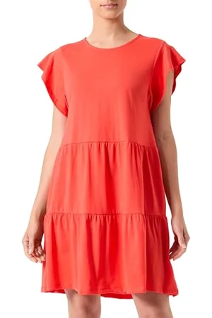 VILA Visummer S/S Dress /2 Vestito, , XS Donna