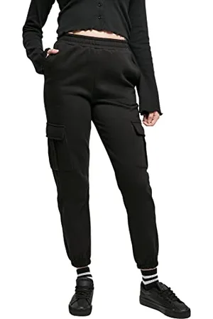 Urban classics Ladies High Waits Cargo Sweat Pants Pantaloni da Tuta, , XS Donna