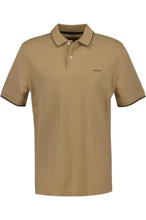 GANT Tipping SS-Polo in piqué, Caldo Cachi, S Uomo