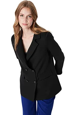 Trendyol Giacca Blazer con Bottoni Neri, , 66 Donna