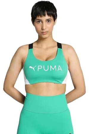 PUMA Reggiseno Eversculpt 4keep Top Intimo, Verde frizzante, L Unisex-Adulto