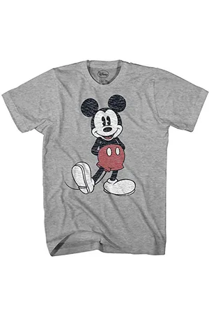 Disney T-Shirt a grandezza Naturale Mickey Mouse Effetto Invecchiato, , XL Uomo