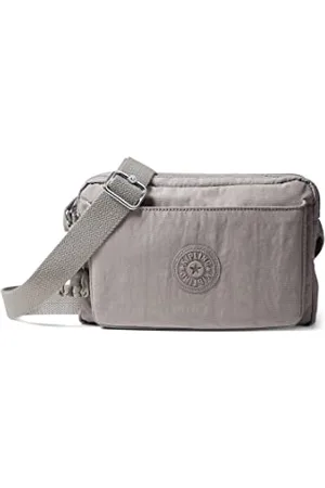 Kipling Abanu M, Borsa a Tracolla Donna, Grigio, Taglia Unica