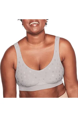 Bali Reggiseno Senza Ferretto da Donna, Comfort Revolution, a Copertura Completa, Senza Ferretto, Motivo Grigio Cristallo, XX-Large