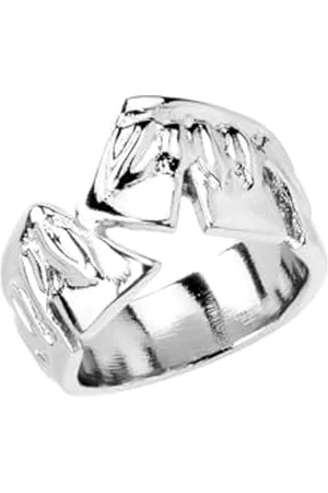 UNO de 50 UNOde50 | Anello da donna | Sterling 925 | Taglia 9-15,42 mm | Lega di metalli | Gioiello artigianale | Made in Italy, Talla 9, Metallo, Nessuna pietra preziosa