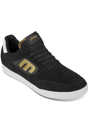 Etnies Veer Low Top Skate Scarpa, Skateboard Uomo, Nero, Oro, Bianco, 39 EU