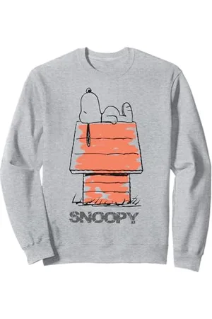 Peanuts Snoopy Logo House Fan Appassionato Retro Comics Felpa